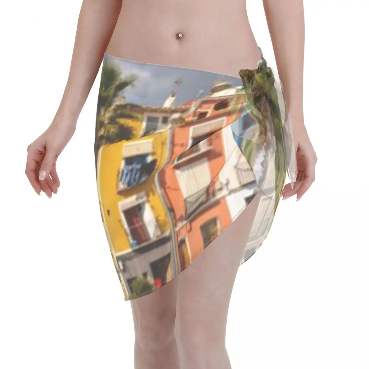 Promotion Villajoyosa Women's Beach Wrap SkirtCaribbean Trip Beach Sundress Wrap