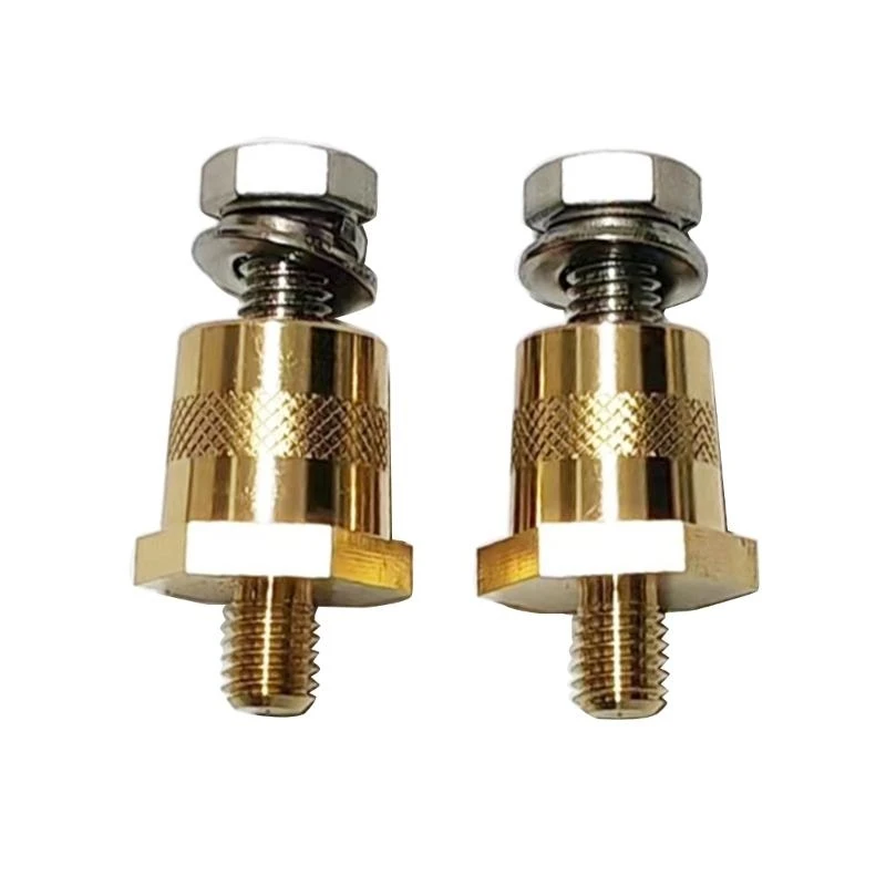 652F Professional Car Battery Connection Terminals Brass Battery Poles Adapter 6/8mm Thread Quick Fixing Easy Wiring Durable