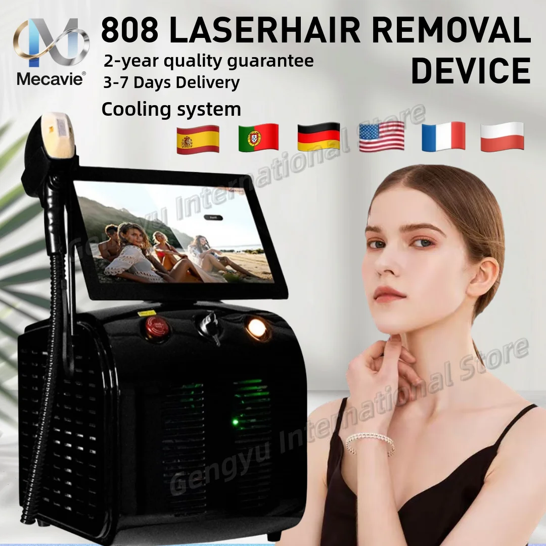 2025 أحدث آلة إزالة الشعر بالليزر ديود Nd yag ليزر 755 808 940 1064nm نقطة التجمد إزالة الشعر الدائم غير مؤلم