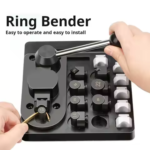 Ring Bender Bending Machine Kit Multi-Functional Metal Ring Bending Machine for Gold Silver and Copper Jewelry Making Tools