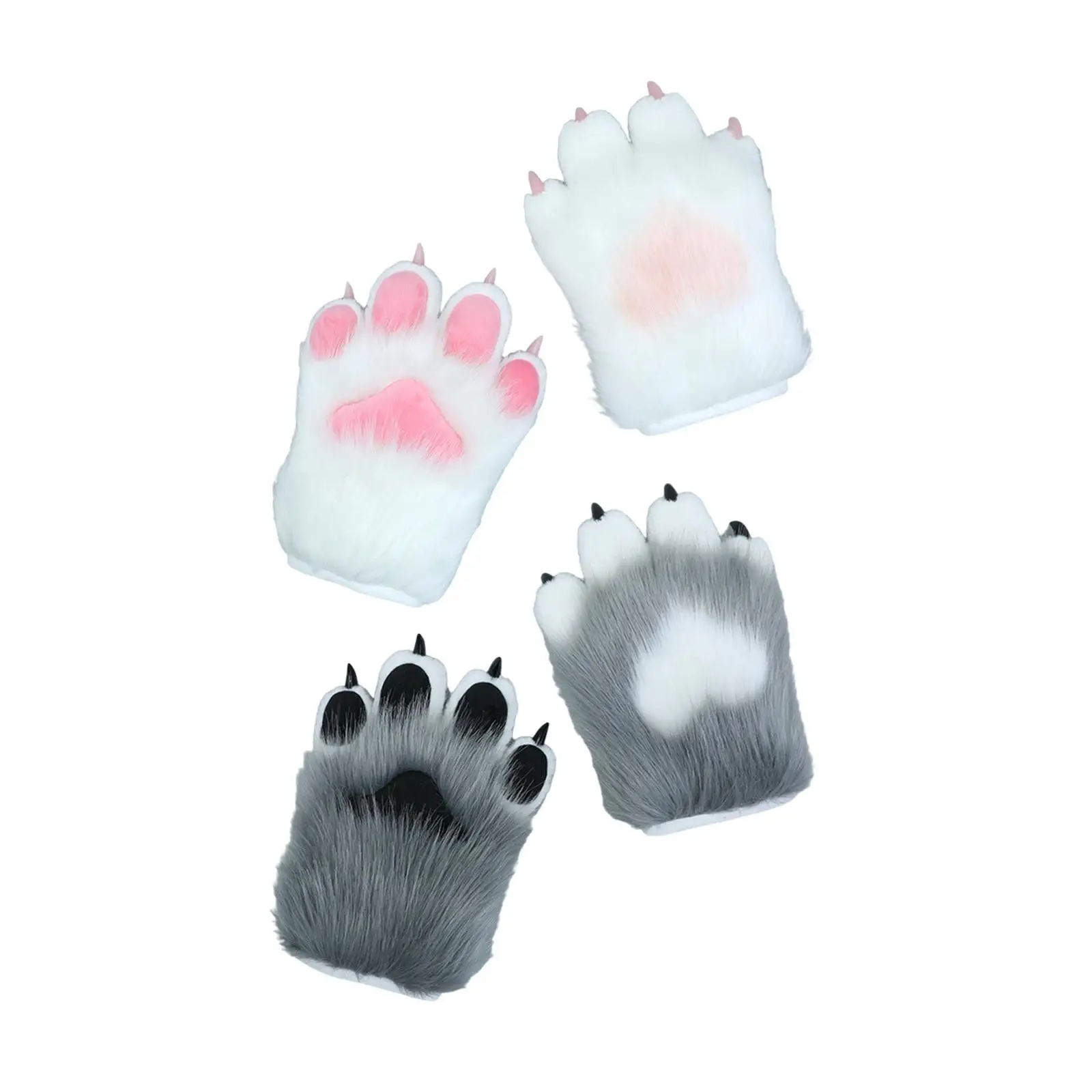 Cat Paws Gloves Cosplay Costume Accessories Girls Animal Claws for Nightclub Themed Party Stage Performance Halloween Festival