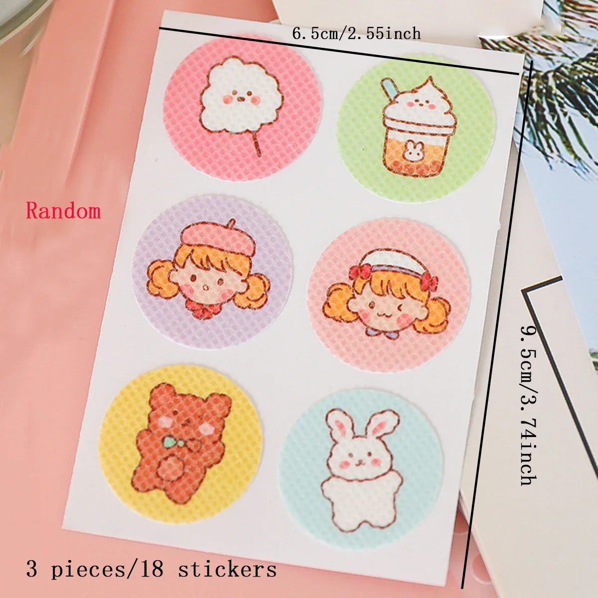 18 Pack 3pcs-set of Girl Heart Mosquito Repellent Patches Portable Mosquito Repellent Patches - Random image 6