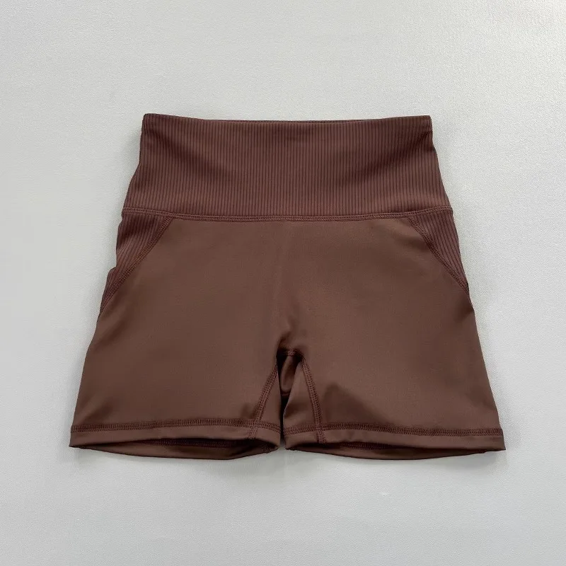 Pantaloni sportivi a tre quarti nudi da donna estivi da corsa all'aperto pantaloncini fitness ad asciugatura rapida pantaloni da yoga a vita alta