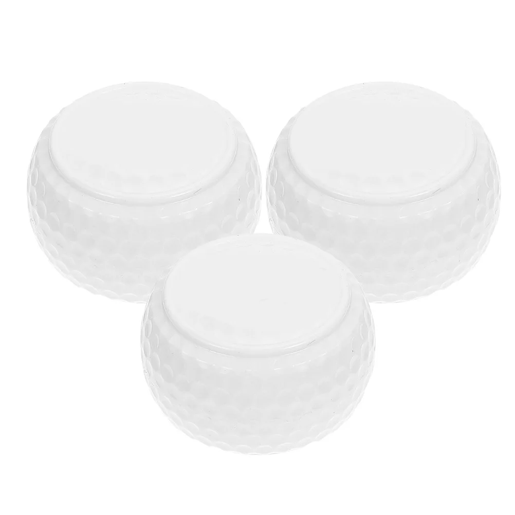 

3pcs Golf Putting Balls White Color Practice Equipment Improve Skills Higher Precision Training Supply