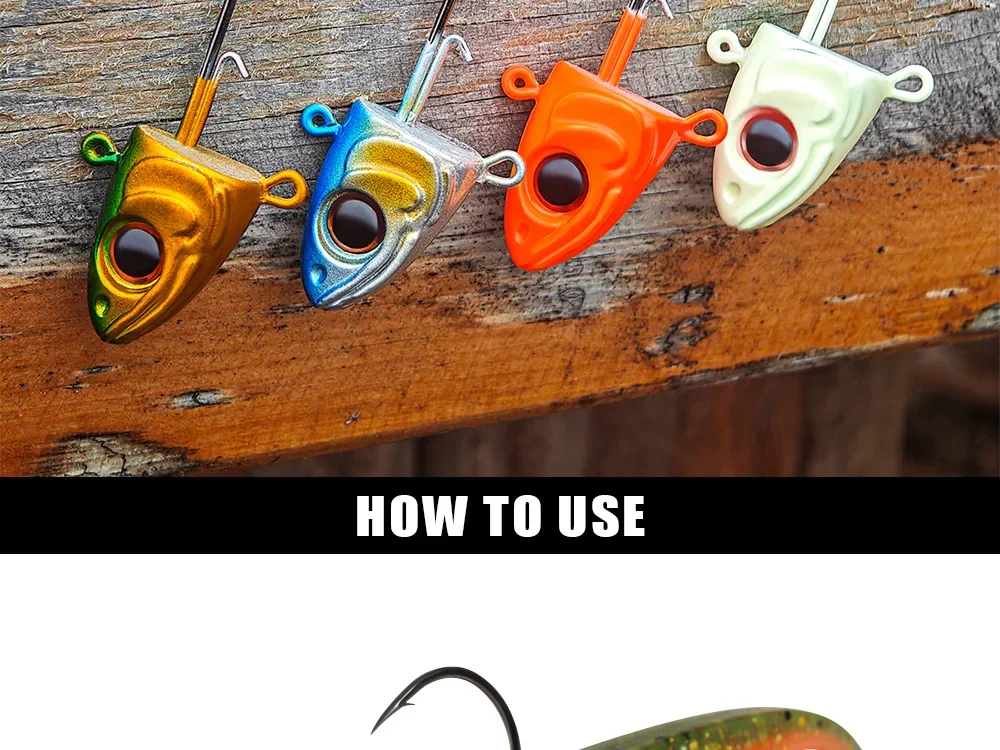 Spinpoler 7g/10g/14g/20g/30g Swimbait Jigkopf mit Weitem Gap und Langem Schaft, Widerhaken in Fischform, Jighaken für Süß- und Salzwasser-Angeln – Detail 11