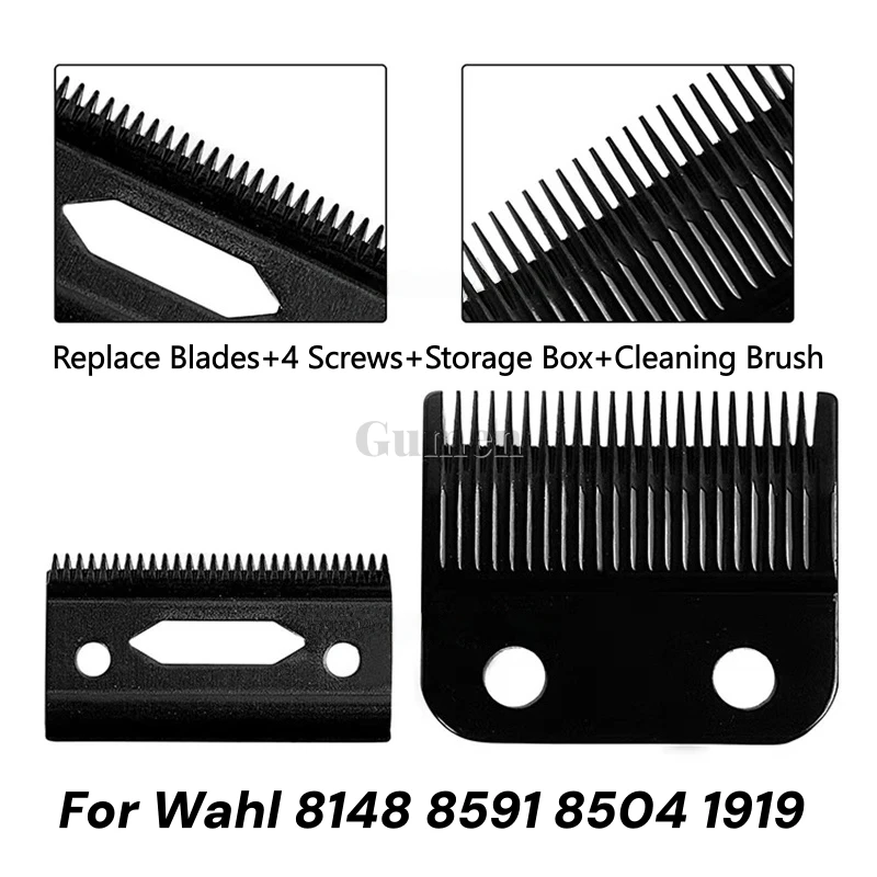 

Совместим с машиной для стрижки волос Wahl 8148 8504 1919 8591 Pro, набор сменных лезвий для машинок для стрижки волос Wahl, 5-звездочная машинка для стрижки волос Magic Clip