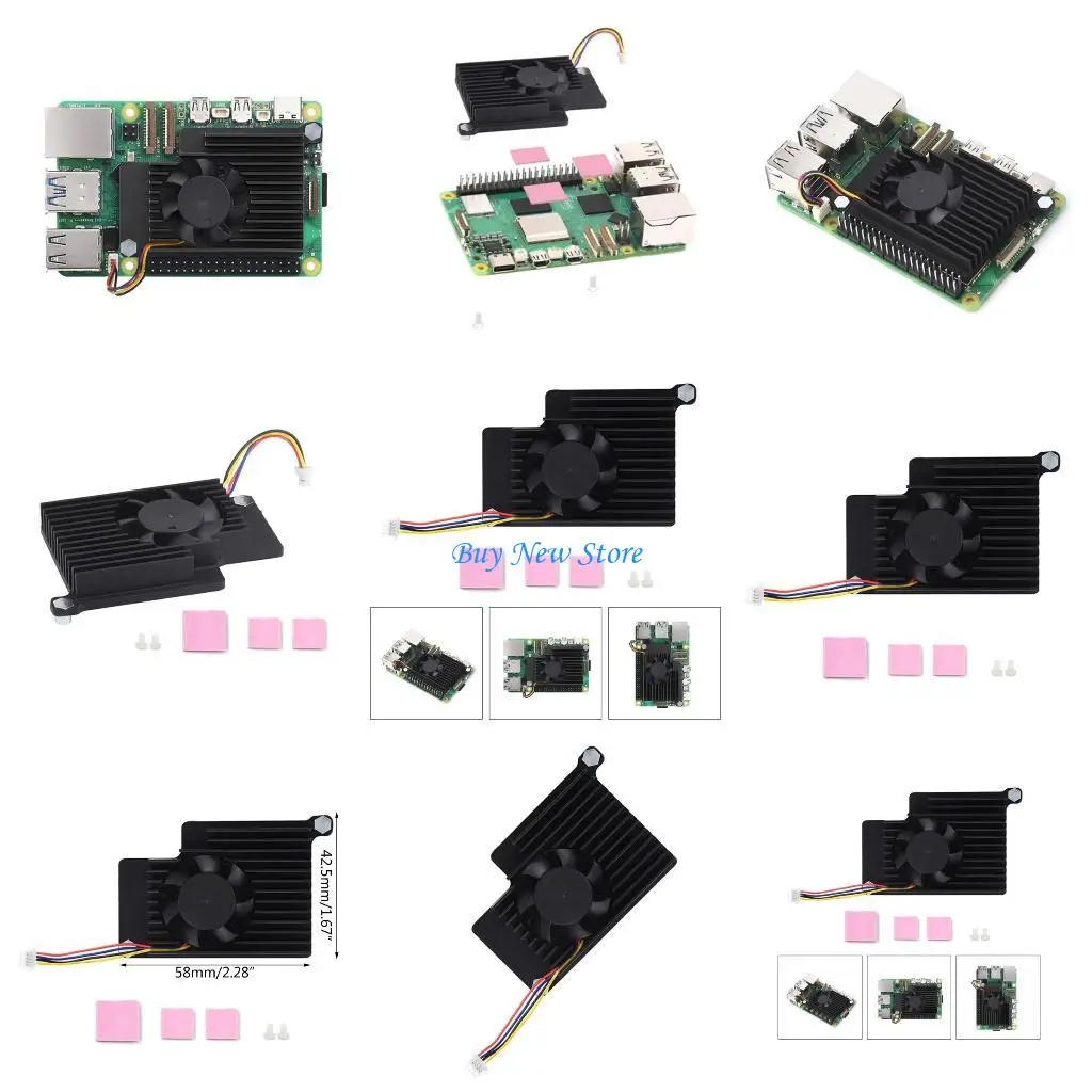 

20CE Active Coolers for 5 with Thermal Pad Heat Dissipation Efficient Cooling Solution