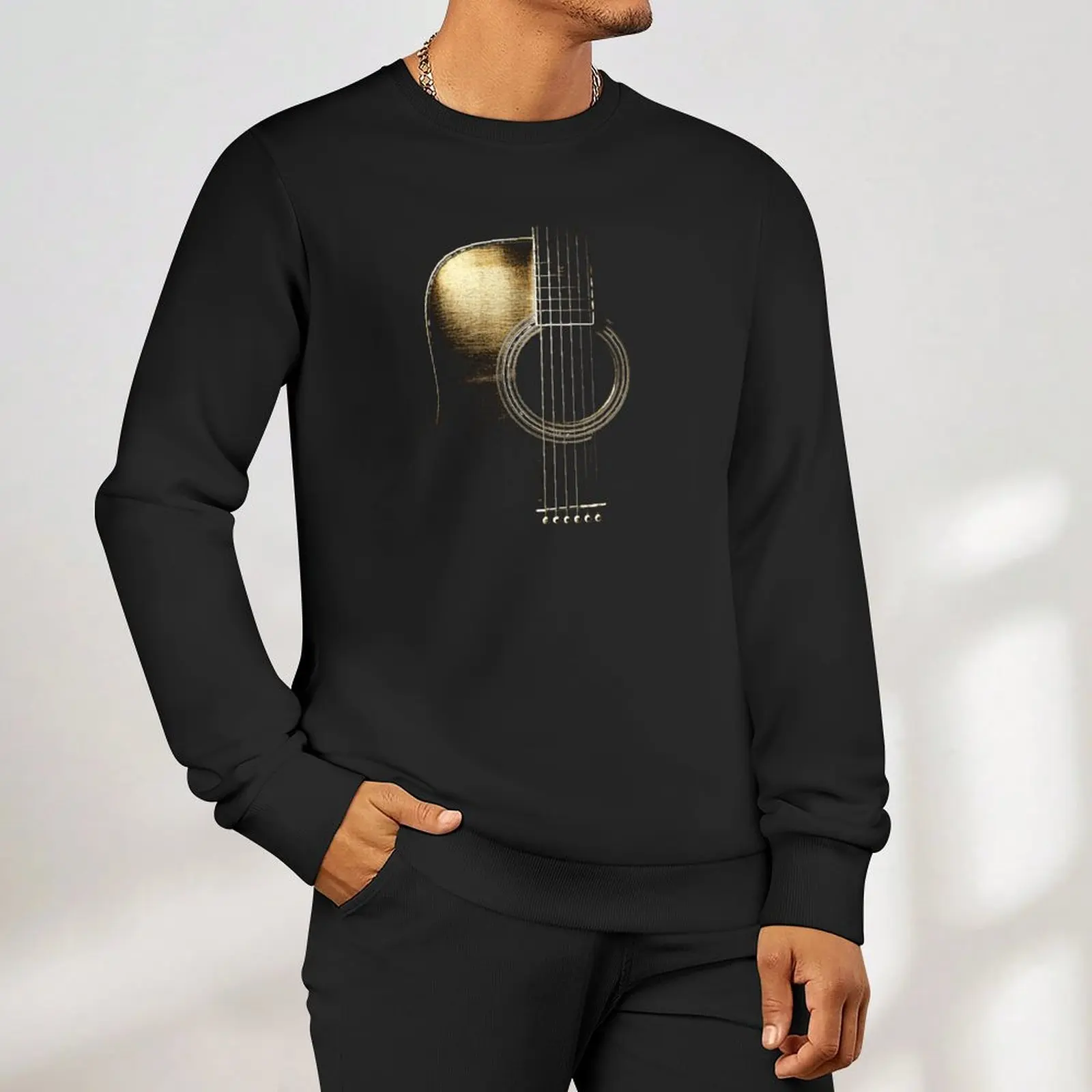 Acoustic Guitar Lite (please see description) Sweatshirt blouse sports sweatshirt man