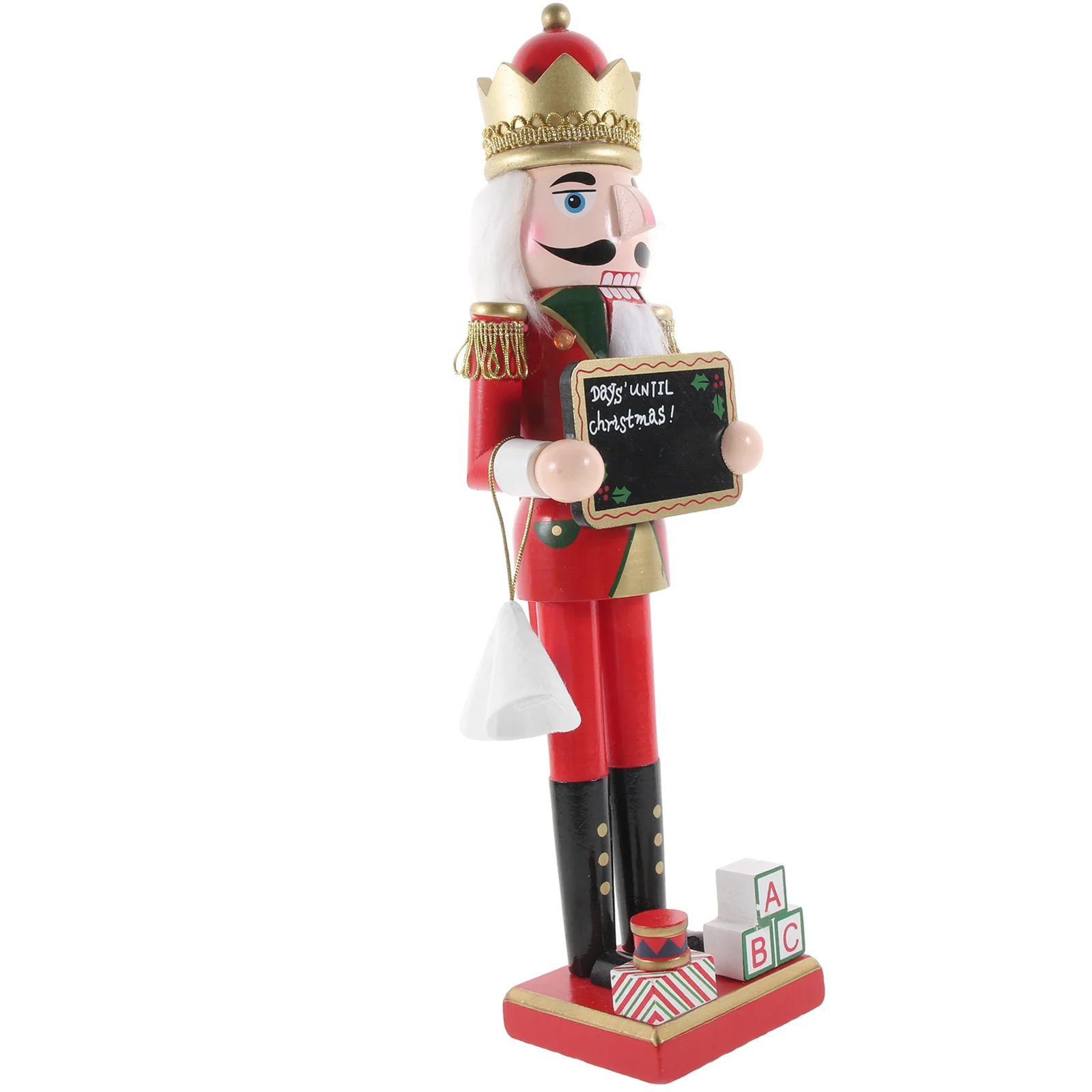 Christmas Nutcracker Xmas Soldiers Decor Miniature Decorations Desktop Wooden Gift Decorate