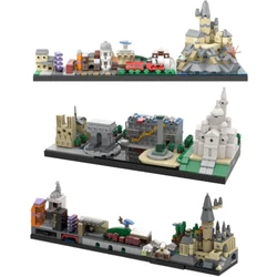 Skyline Architecture Building Block Kit, Filmes Famosos, De Volta Para O Futuro, Conto De Fadas, Castelo Mágico, Casa Brinquedos