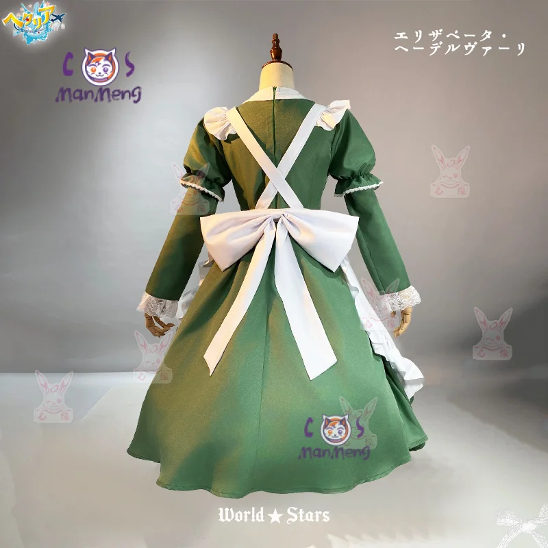 Elisaveta Hederváry Anime Cosplay Costume, Axis Powers, Sweet Maid fur s, Lolita Girl Uniform, Christmas Party