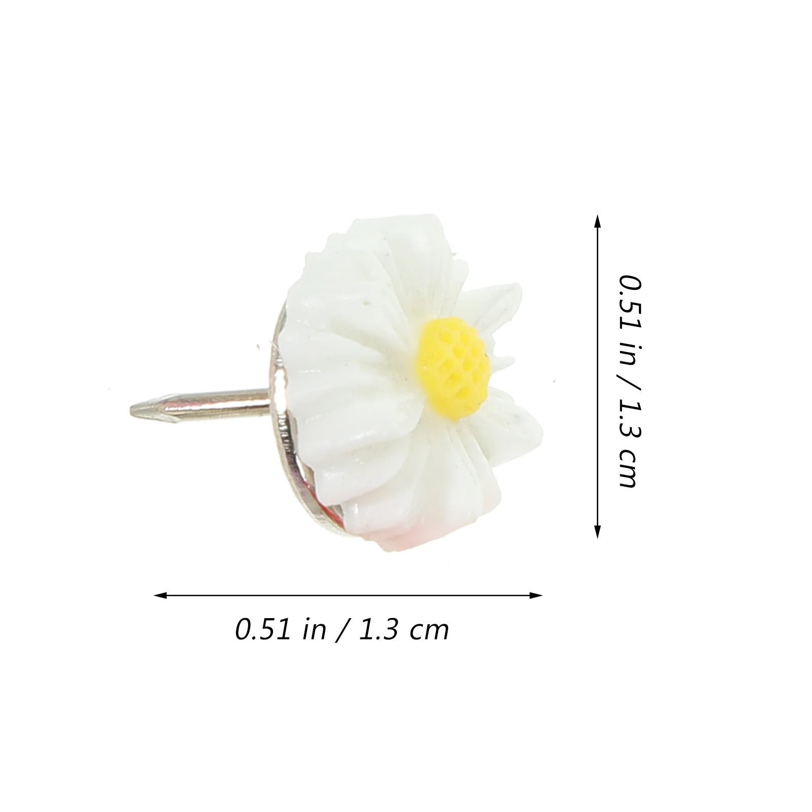 30 قطعة زهرة الايبوكسي الملونة دبابيس ضغط الإبداعية Thumbtacks المنزل مكتب Corkboard لوحة الإعلانات دبابيس السلامة الزخرفية