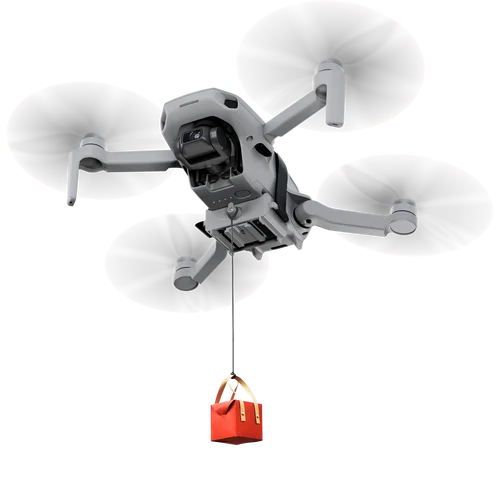 Imagen 1 del producto Sistema Airdrop para DJI Mini 2 SE/Mini 4K, cebo de pesca, anillo de boda, regalo de lanzamiento, lanzador de entrega para Dron DJI Mini 3 Pro