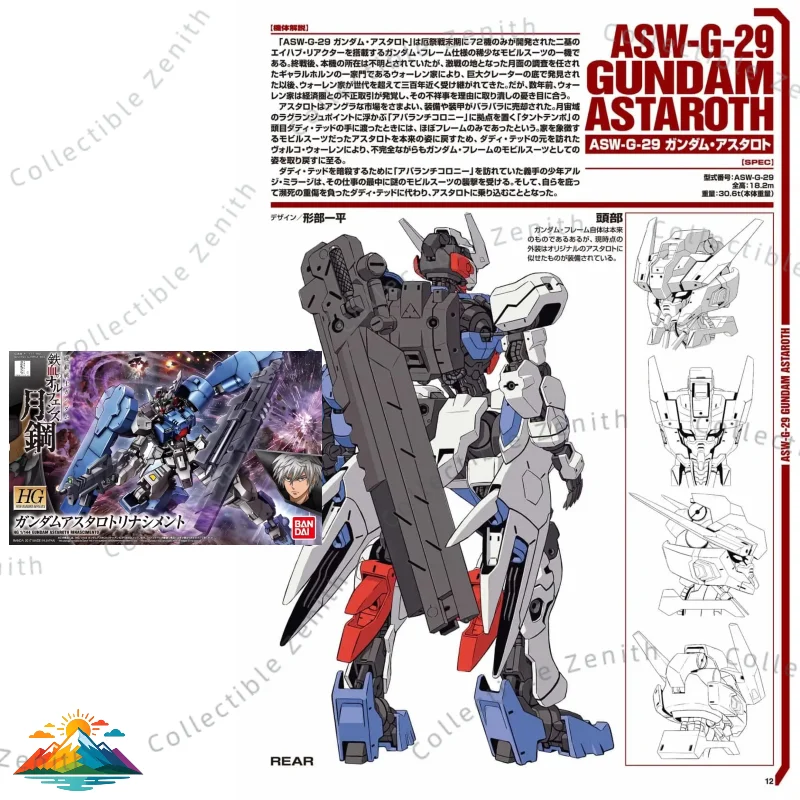 

В НАЛИЧИИ: Набор для сборки модели Bandai HG IBO 1/144 Gundam Astaroth Rinascimento (Iron-Blooded Orphans)