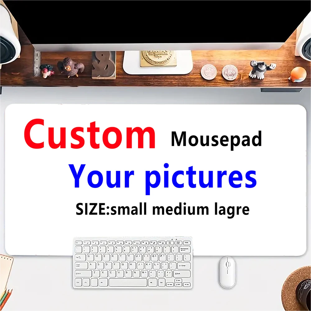 DIY custom image gaming mouse pad, large desk pad 90X40cm high-definition personalized anti slip washable home and office