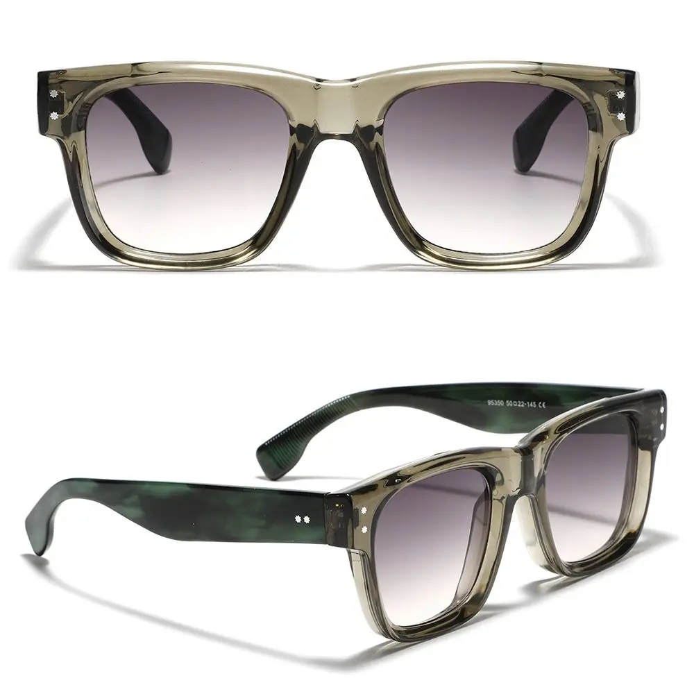 نظارات شمسية مربعة بمسامير فريدة ، نظارات شمسية عصرية على طراز الشارع ، نظارات حماية من الأشعة فوق البنفسجية ، ملابس كلاسيكية ، جديدة ، صيفية