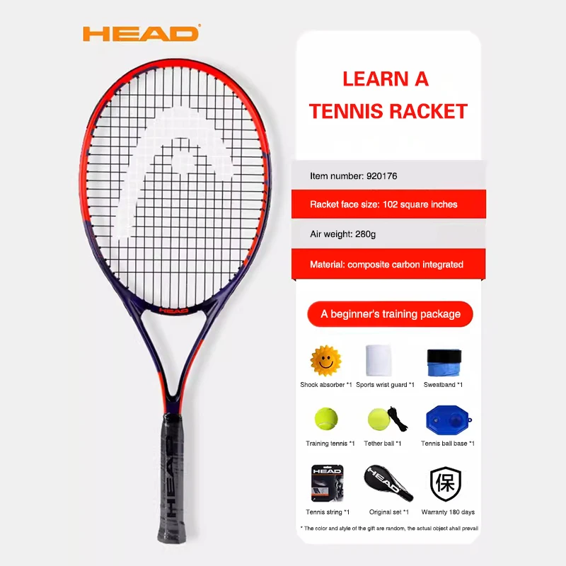 HEAD Tennis Racket Set Beginner Tennis Racket Professional Tennis Racket Single Person Training Equipment Beginners Integrated