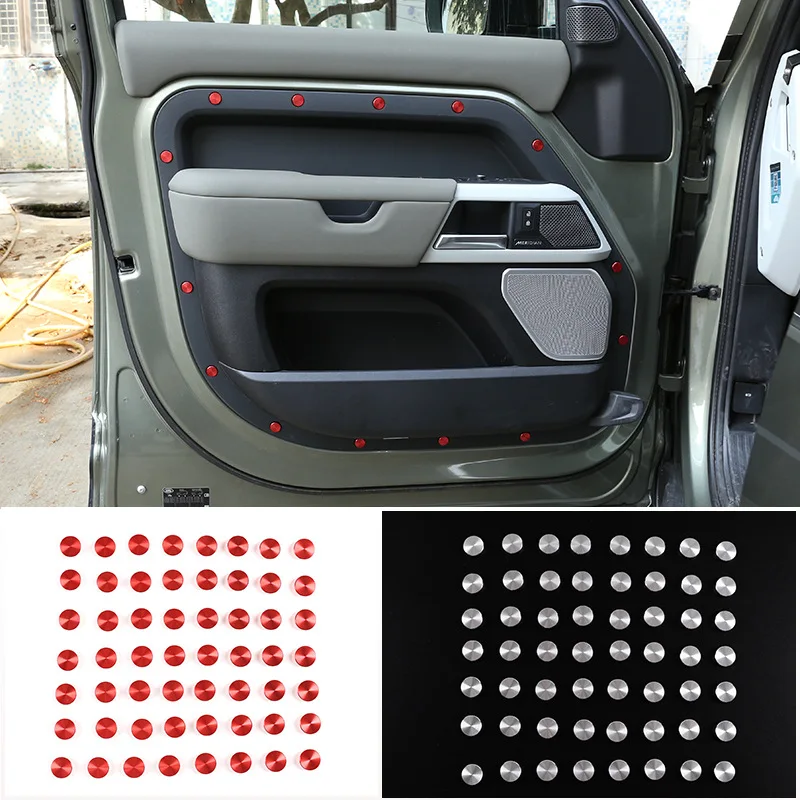 

Four door screw decorative cover For Land Rover Defender 20-23 aluminum alloy 56 piece set 110 version