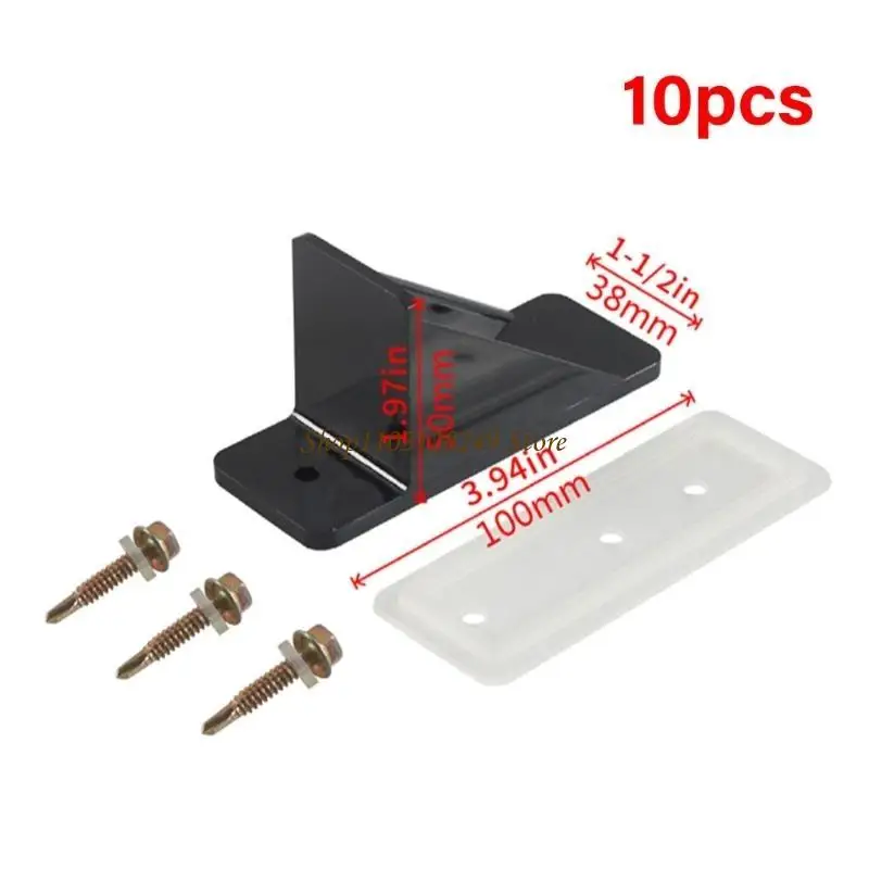 10 عبوات/مجموعة من واقيات الثلج على السقف المعدني مصممة بحشية ختم من النيوبرين ومسامير عالية الجودة تحمي من انزلاق الثلج #6