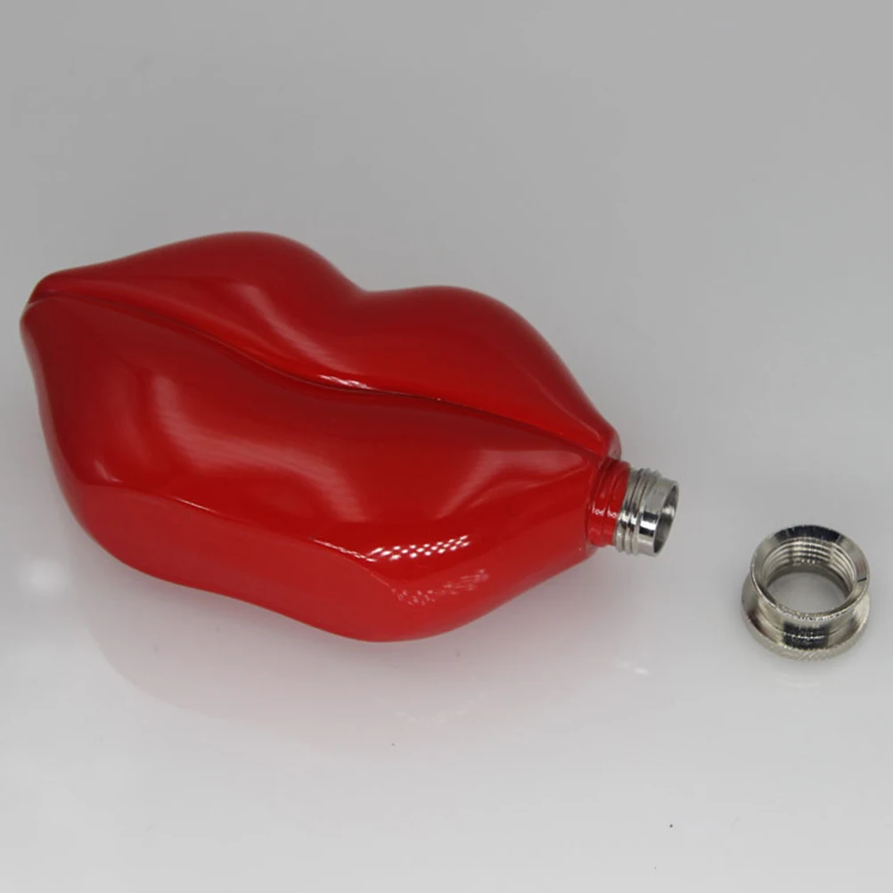 

Stainless Steel Lip Hip Flask Alcohol Liquor Flask For Wedding Party Gift Portable Red Lip Flagon Camping Picnic Travel Outdoor