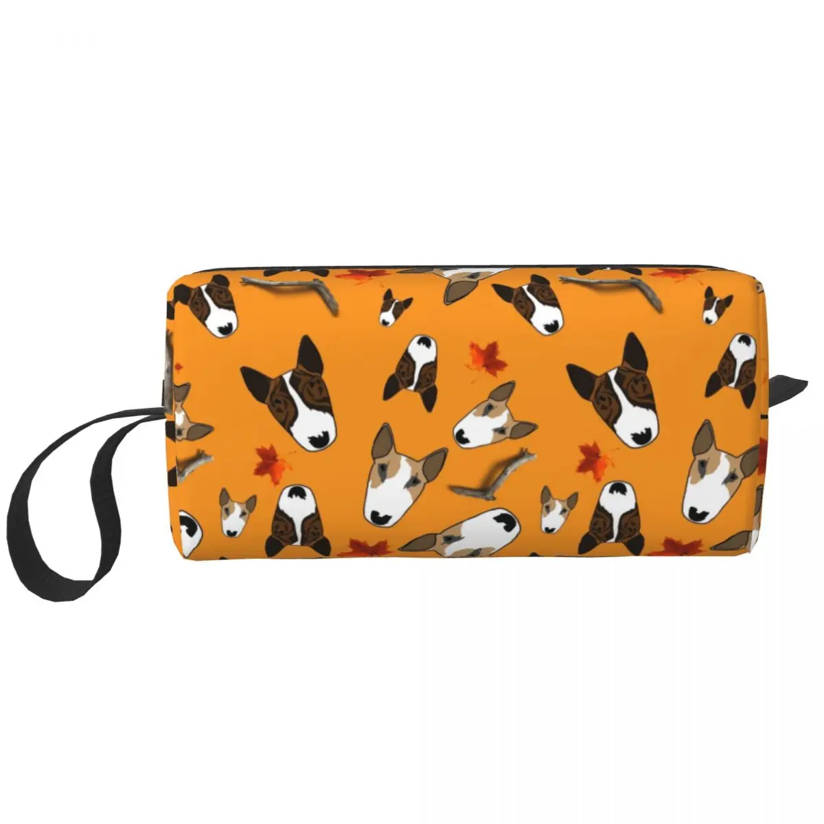 Fashion English Bull Terrier Pet Lover Travel Toiletry Bag Women Dog Puppy Makeup Cosmetic Bag Beauty Storage Dopp Kit