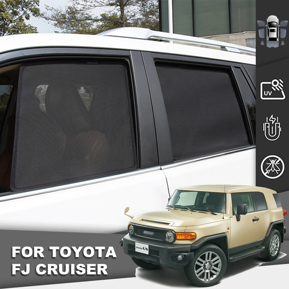 

For Toyota FJ CRUISER XJ10 2006-2022 FJCRUISER Car Sunshade Visor Front Windshield Curtain Rear Side Baby Window Mesh Sun Shade