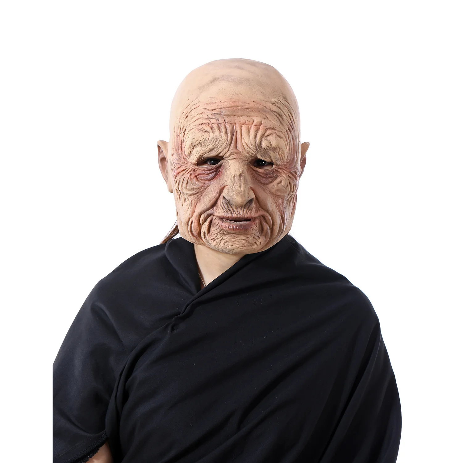 1PCS Old Man's Head Mask Latex Soft Fun Headgear Cosplay Prank Joke Props Halloween Decoration