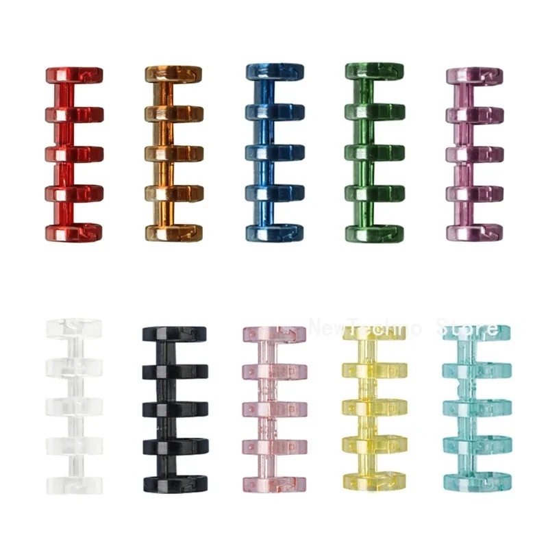 5 Holes Loose-leaf Binder Ring Notebook Spring Spiral Rings Binder Strip Buckle Clip Binding Clip School Supplies Stationery