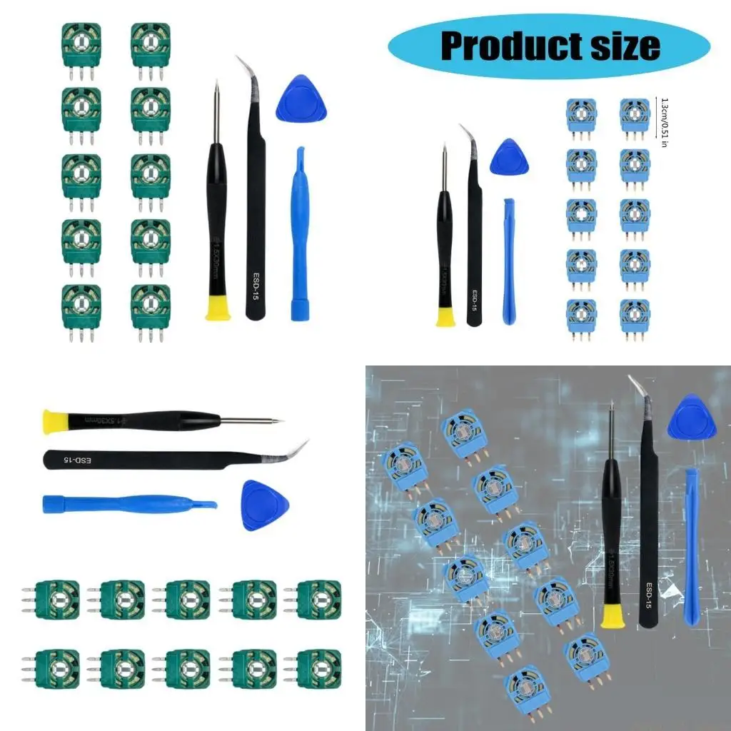 

Сменный настроечный резистор M5TD, 10 шт., 2 к3 Ом, модуль потенциометра, джойстик с отверткой, пинцетом, монтировкой