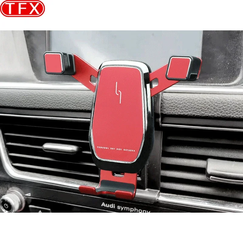 

For Audi Q5 8R 2009-2015 Car Styling Mobile Phone Holder Air Vent Mount Gravity Bracket Stand Auto Modified Accessories