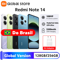 New Global Version Xiaomi Redmi Note 14 Smartphone 128GB / 256GB ROM MediaTek Helio G99-Ultra 33W120Hz AMOLED 108MP 5500mAh
