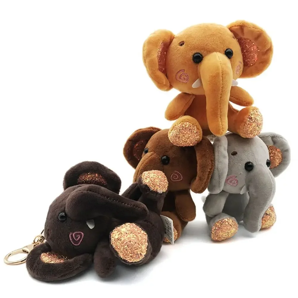 Bag Accessories DIY Plush Keychain Fashion Kawaii Elephant Doll Pendant Couples Keychain