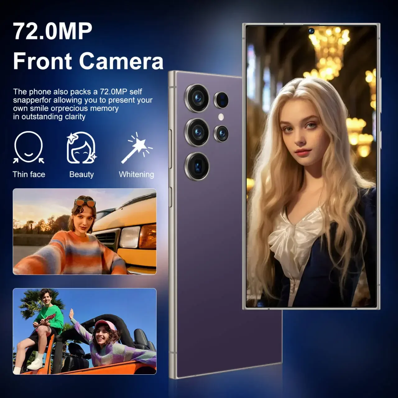 2025 New S25 Ultra Smartphone Original 7.3 Inch Celulares Android Moblie Phones Unlocked 5G Dual Sim Global Version CellPhones