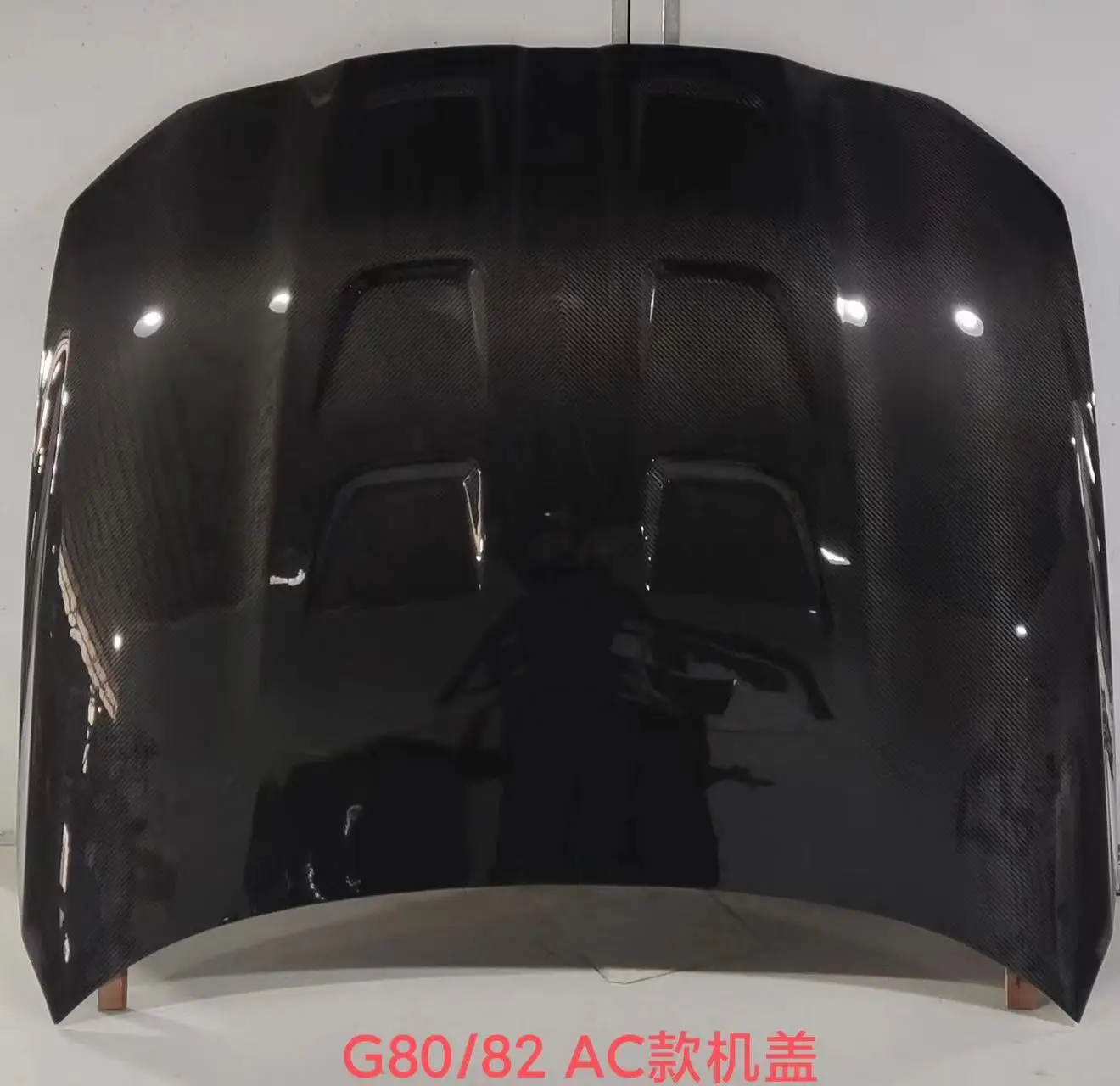 New G80 M3 M4 G82 G83 AC Style Bonnet Dry Carbon Fiber Car Body Kit Engine Hood Front Cover 3