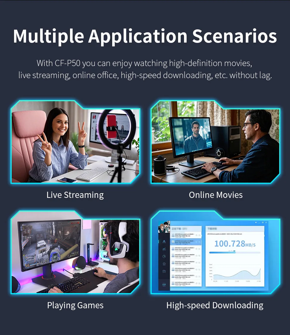 NEW 5G PCIE Network Card RTL8126-VB-CG Chip Gigabit Ethernet PCI Express 3.1 X1 to RJ45 PCI-E LAN NIC 5000Mbps 5Gbps for Desktop - Image 2