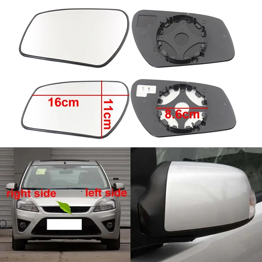 

For Ford Focus 2005 2006 2007 2008 - 2014 Car Accessories Exteriors Part Side Rearview Mirror Lenses Reflective Glass Lens