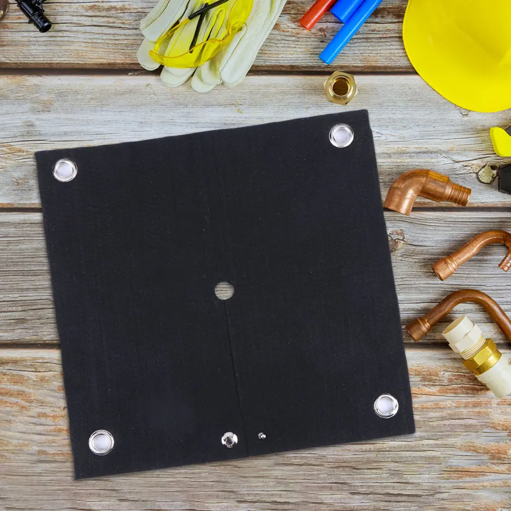 Mata spawalnicza ognioodporna z otworem, osłona termiczna, mata do lutowania, osłona termiczna do spawania, ochraniacz na palnik dla instalatorów hydraulicznych i klimatyzacji