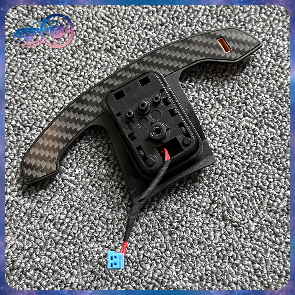 Carbon Fiber Steering Wheel Paddle Shifters for BMW 3 Series 5 Series G20 G30 F30 F35 Orange Large Gear Shift Extension - view 4