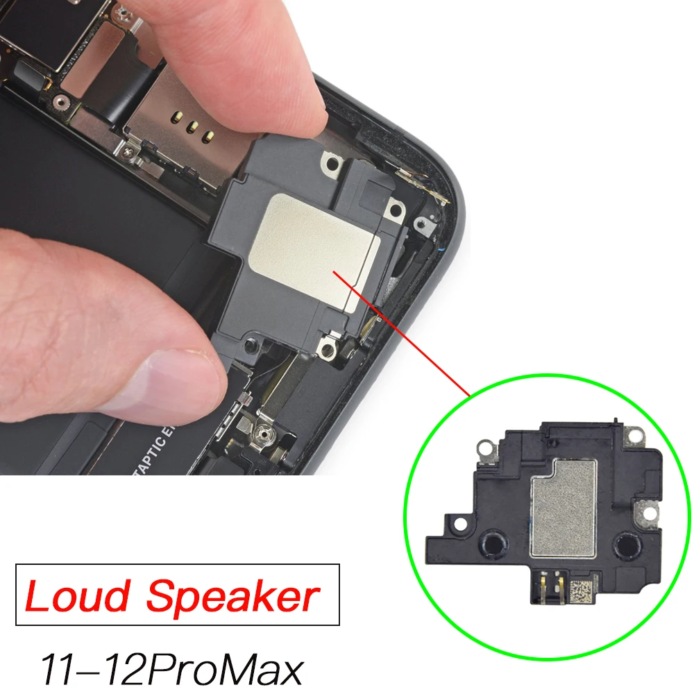 Loud Speaker Replacement For iPhone 11 12 Pro Max Bottom LoudSpeaker Buzzer Ringer Antenna Assembly Repair Parts
