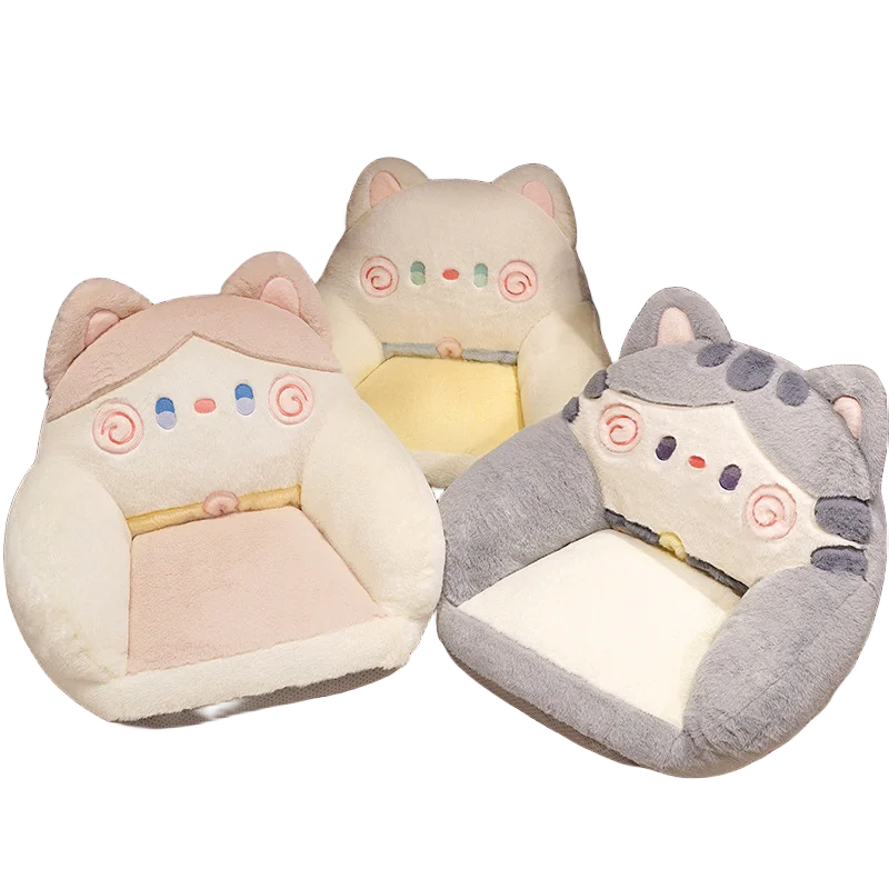 

60 см Kawaii Cat Маленький Удобный Диван Подушка офисное кресло украшение Хэллоуин Рождество День рождения подарки для девочек Дети
