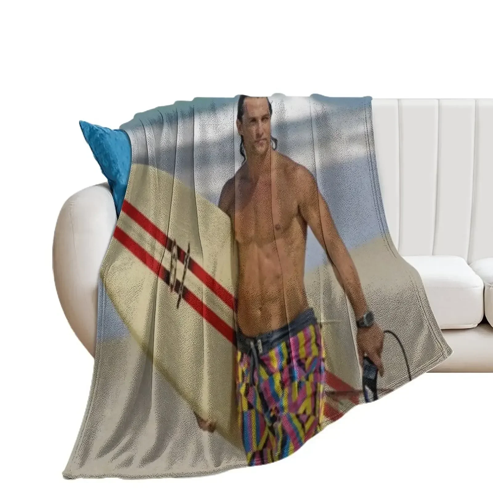 

young MatthewMcConaughey Throw Blanket Sofa Extra Large Throw Blankets