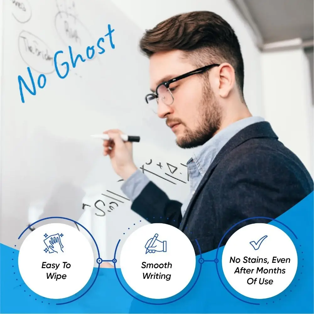 PVC Whiteboard Wall Sticker No-Glue Wipeable Surface Dry Erase Whiteboard PP Writing Layer Static Cling Writable Wall Sheet