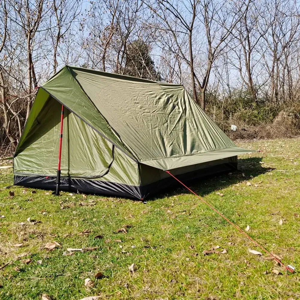 

No-Pole Camping Tent Waterproof Cabin Spine Tent For 1-2 Person Waterproof Ultralightweight Outdoor Camping Tent Accessories