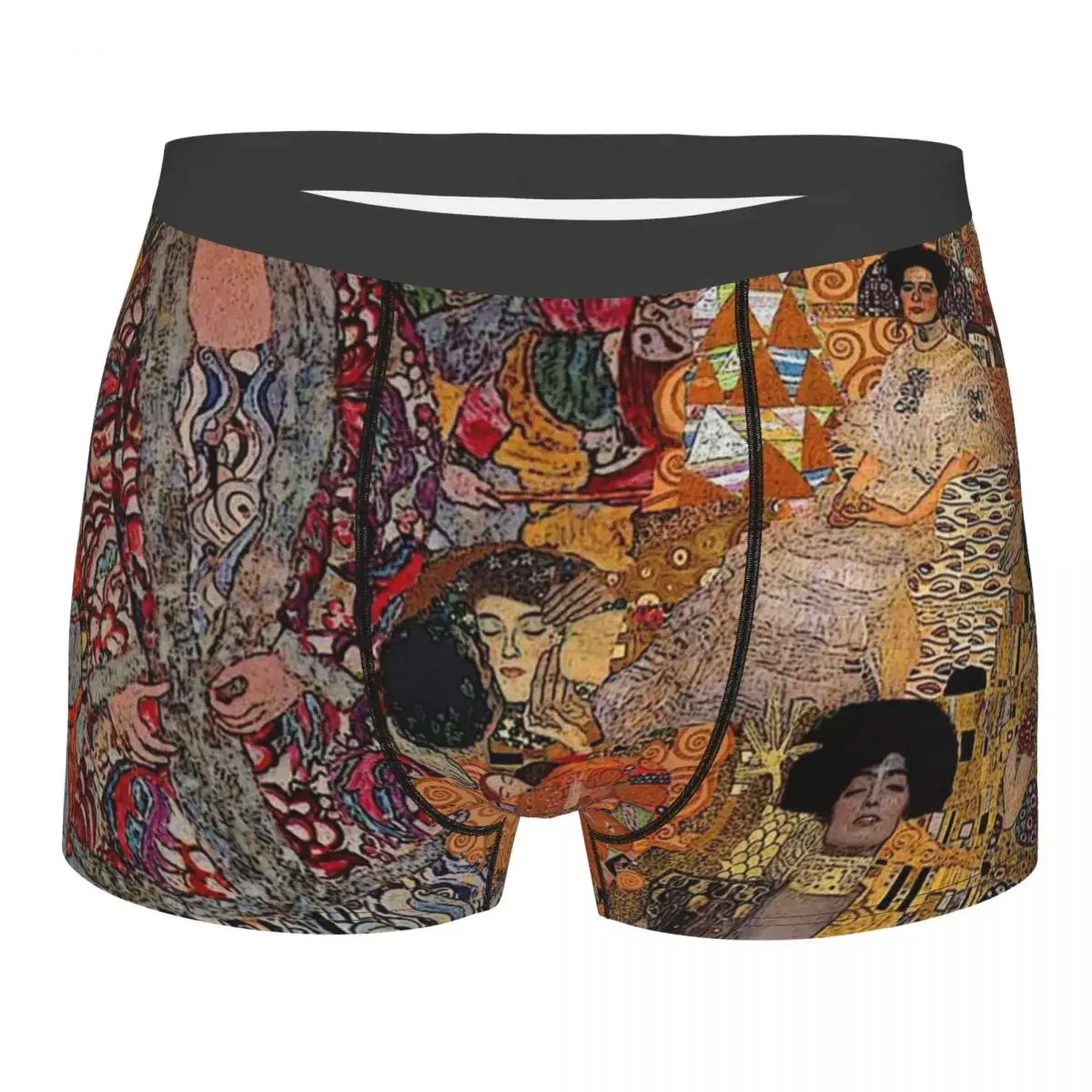 Gustav Klimt Man Underwear Family the Three Ages of Women Boxer Shorts Panties Funny Breathable Underpants for Male S-XXL