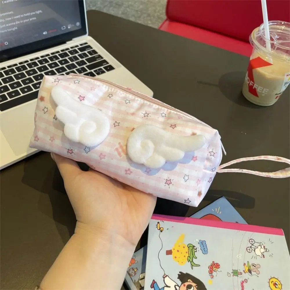 حقيبة أقلام جديدة على شكل نجوم الملاك مع مقبض مقلمة كرتونية ذات سعة كبيرة هدية حقيبة أدوات مكتبية مستلزمات الطلاب #1