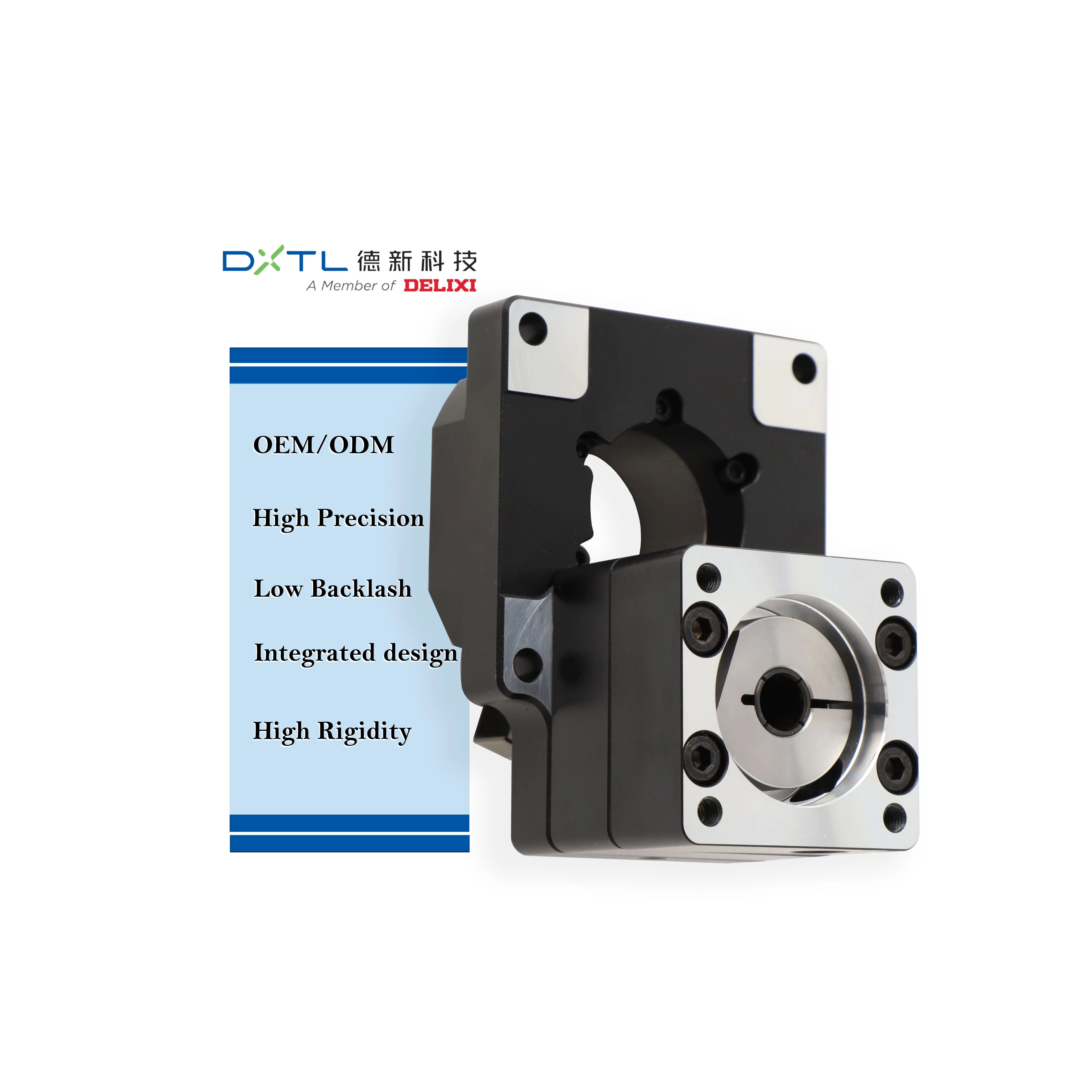 

DELIXI CNC Rotary Table 130mm Hollow Rotary Platform With Precision Planetary Gearbox