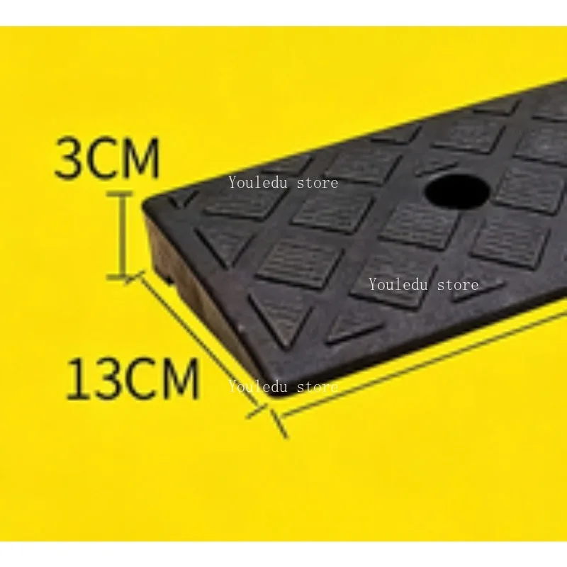 50*13*3cm Plastic PVC Curb Ramp PortableThreshold Pad Ramp For Loading Dock Sidewalk Scooter Motorcycle Car Triangle Mat