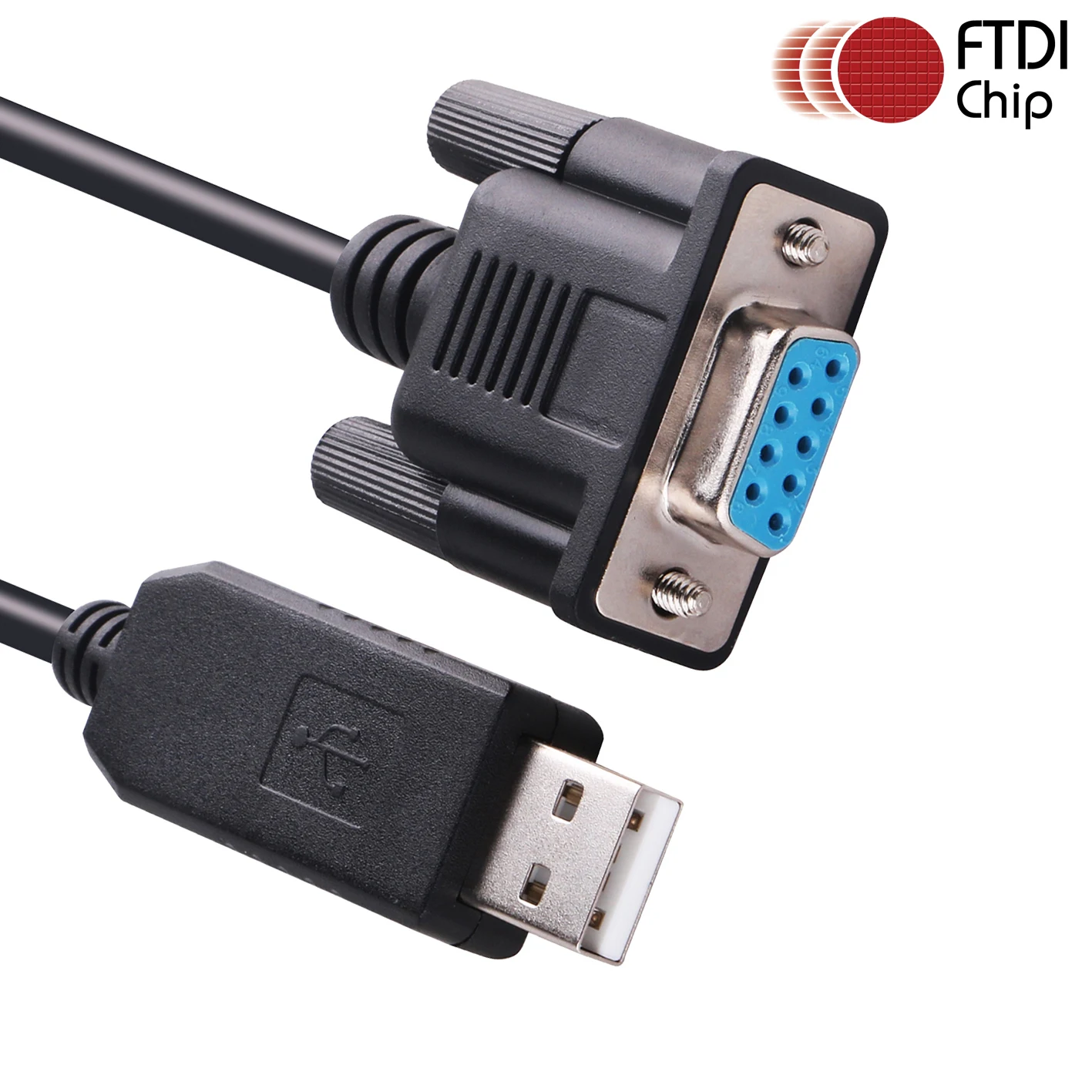 Null Modem Adapter Cable FTDI USB to RS232 Serial  D-sub 9 Pin DB9 Female Crosswire rollover Converter Cable