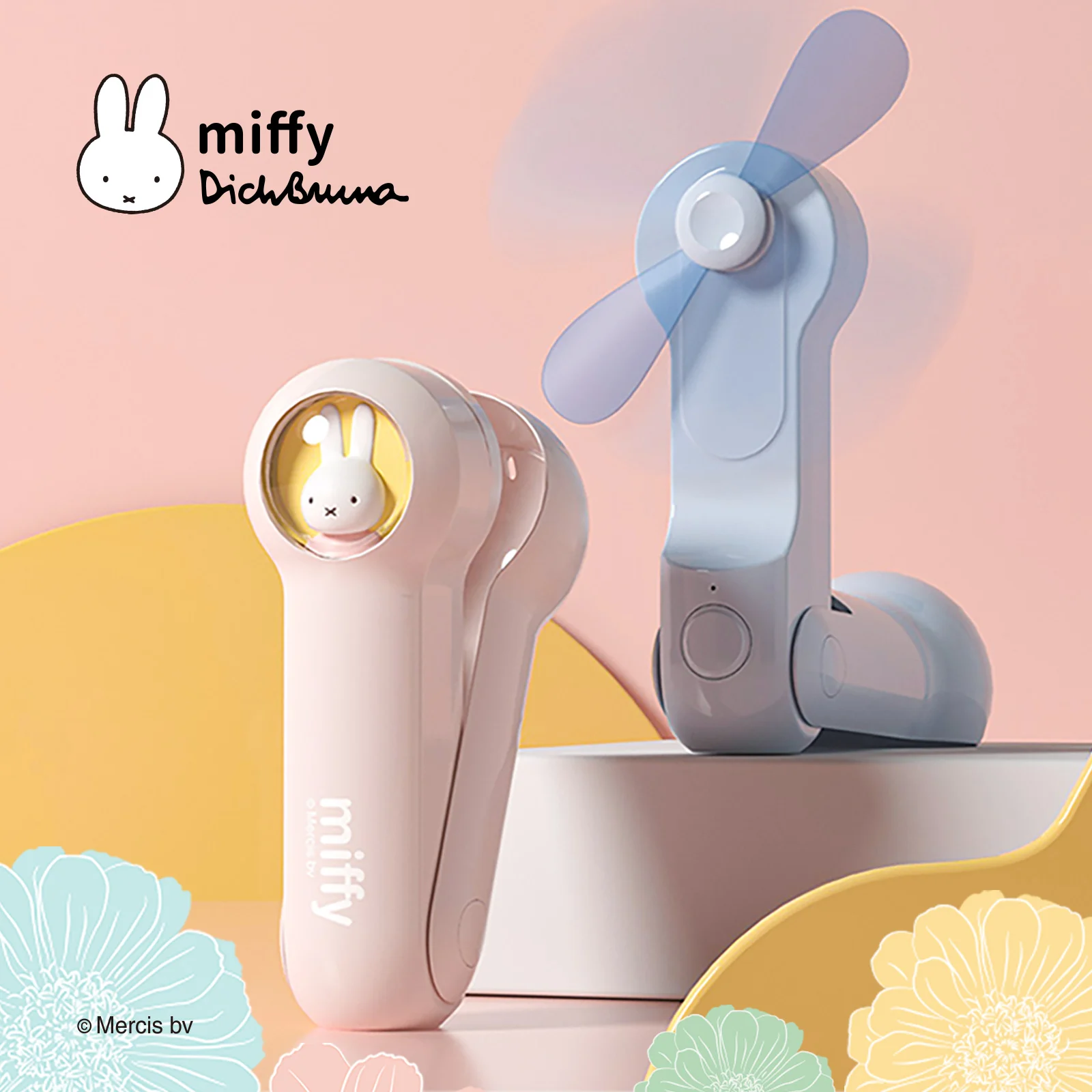 MIFFY Mini Silent Small Fan Folding Portable Usb Electric Desk Multi Function Household Portable Charging Multifunctional Power