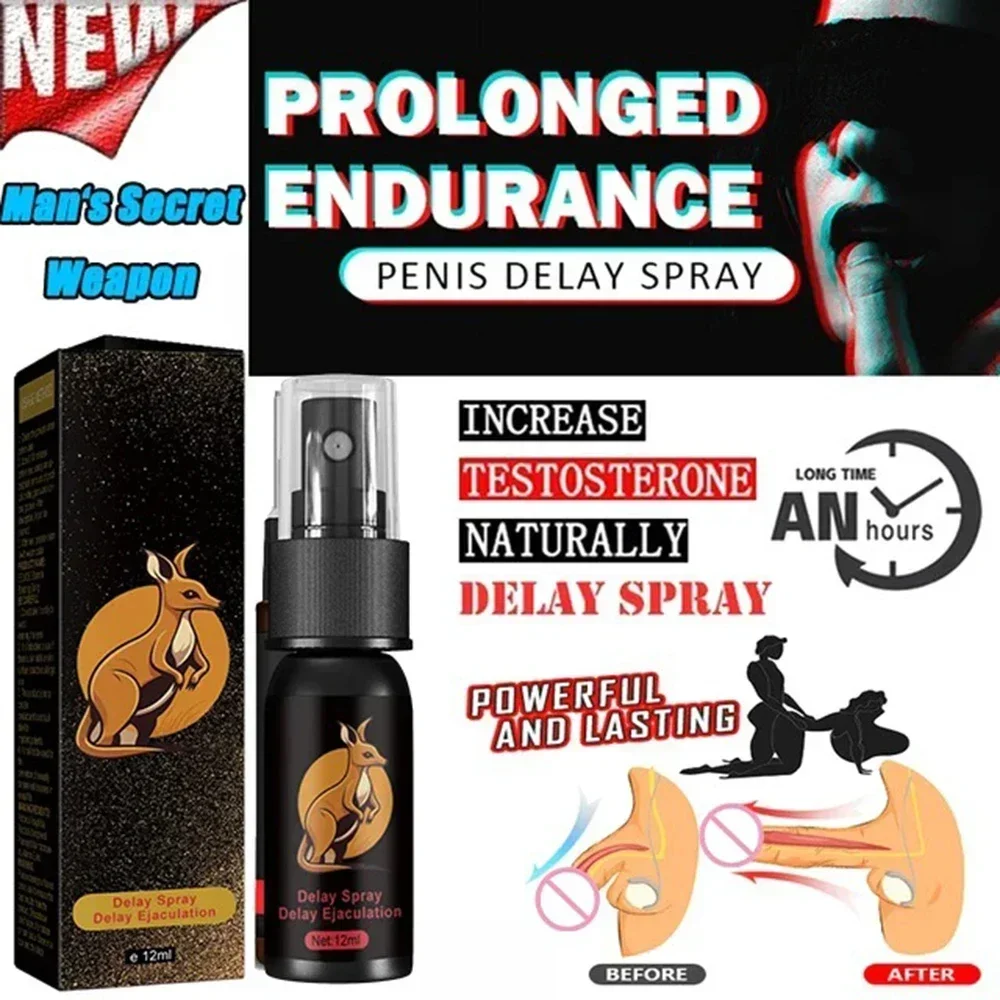 Man Lasting Long 60 Minutes Penis Enlargment Oil Sex Delay Spray Sex for Male External Use Anti Premature Ejaculation Sex Spray